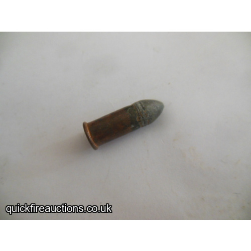 One inert Eley 340 revolver cartridge