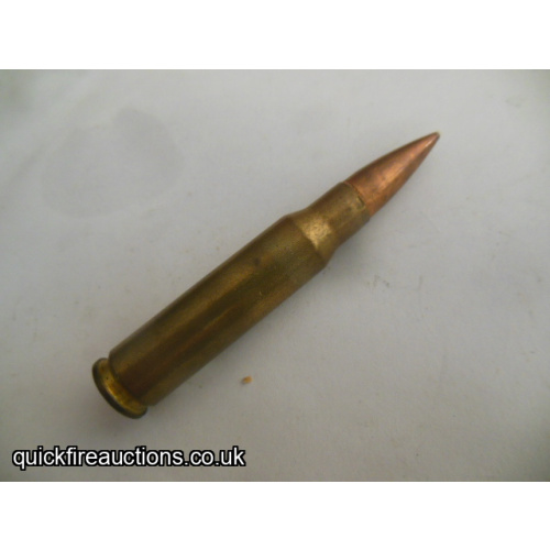 One inert sterile 7.62 cartridge - believed to be WRA