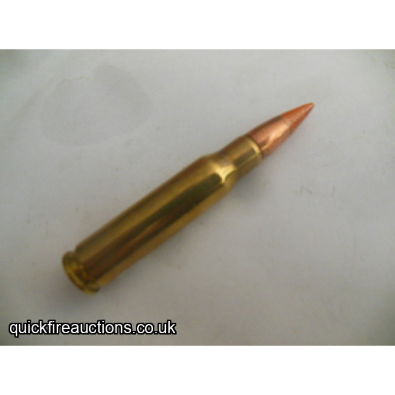One inert 1963 Remington Arms 7.62 tracer cartridge 