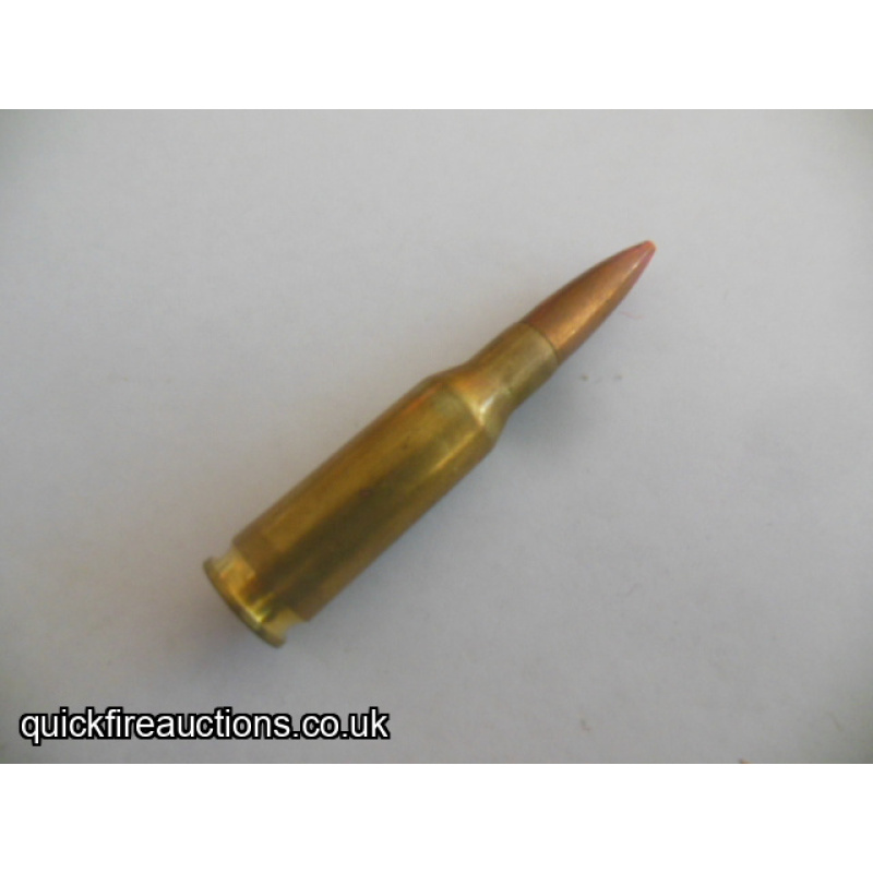 One inert 1949 Kynoch 280/30 pink tip experimental cartridge