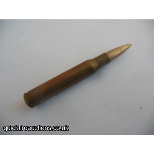 One inert 1919 Frankford Arsenal 30-06 experimental bullet trials cartridge