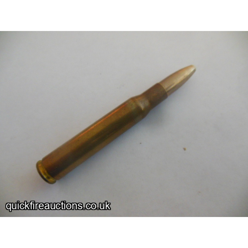 One inert 1954 Danish 7.8 x 63 cartridge