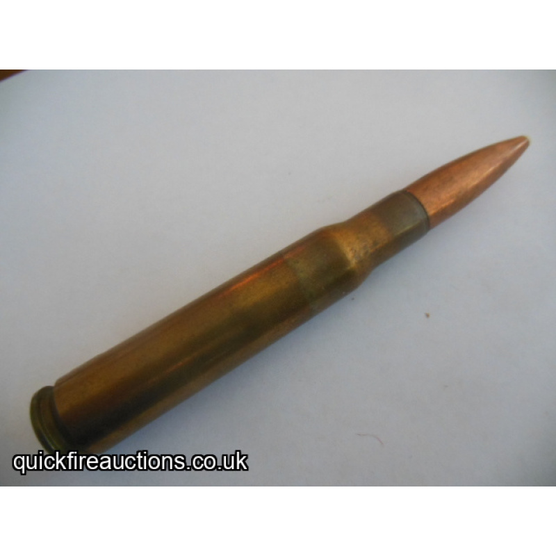 One inert 1966 Kynoch L11A2 50 cal ballistic standard cartridge