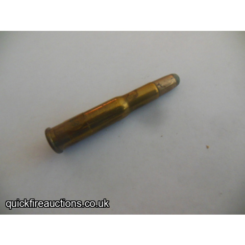 One inert Rem-Umc 303 Savage cartridge