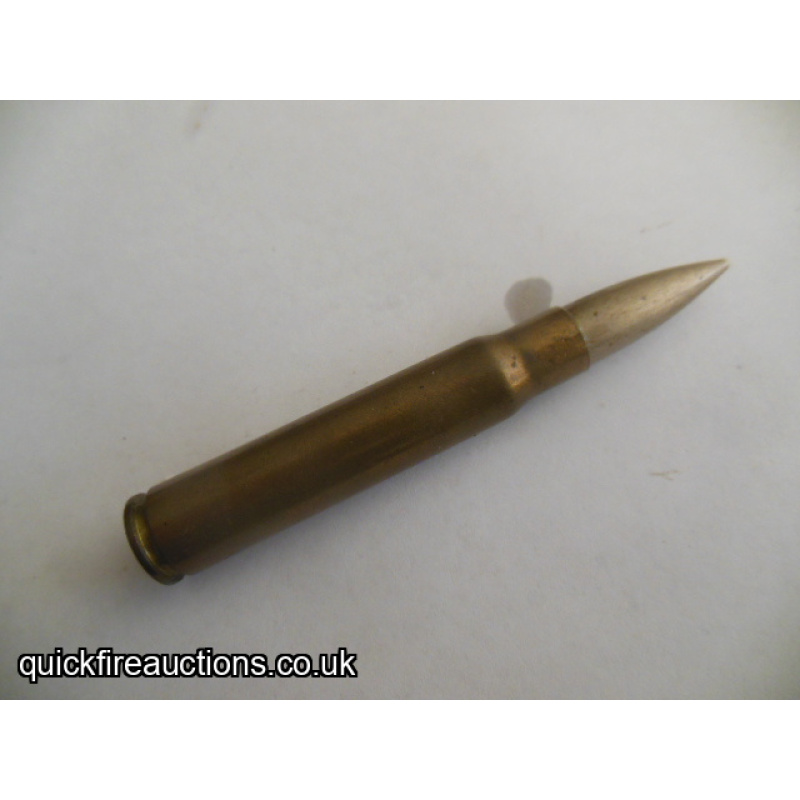 One inert 1940 Peters Co 7.92 BESA AP cartridge