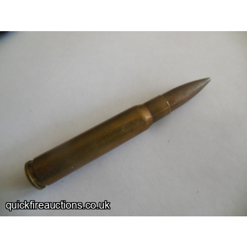 One inert 1939 German 7.92 incendiary cartridge