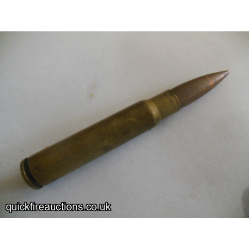 One inert 1939 German 7.92 incendiary cartridge