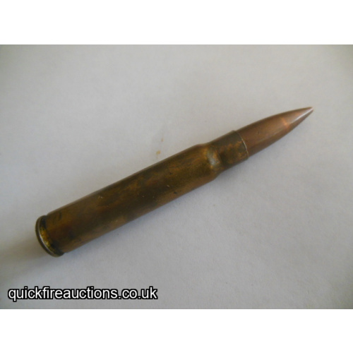 One inert 1944 German 7.92 cartridge