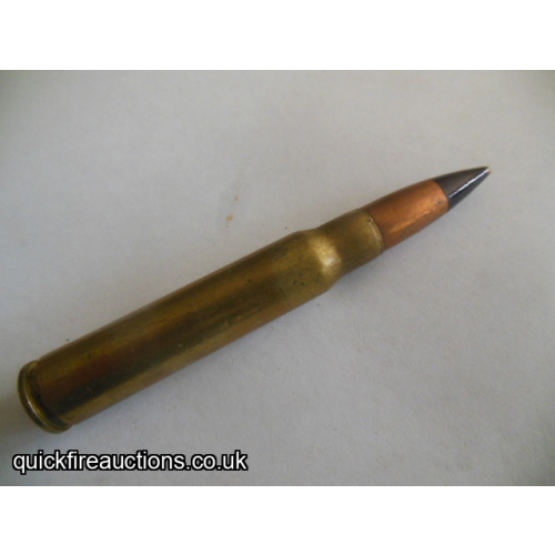 One inert 1943 Kynoch 7.92 BESA experimental cartridge