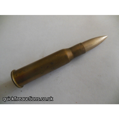 One inert 1917 Kynoch for Russia 7.62 x 54R cartridge