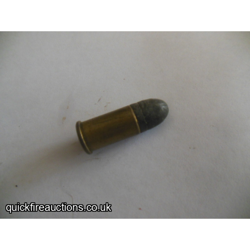 One inert Eley 380 revolver cartridge