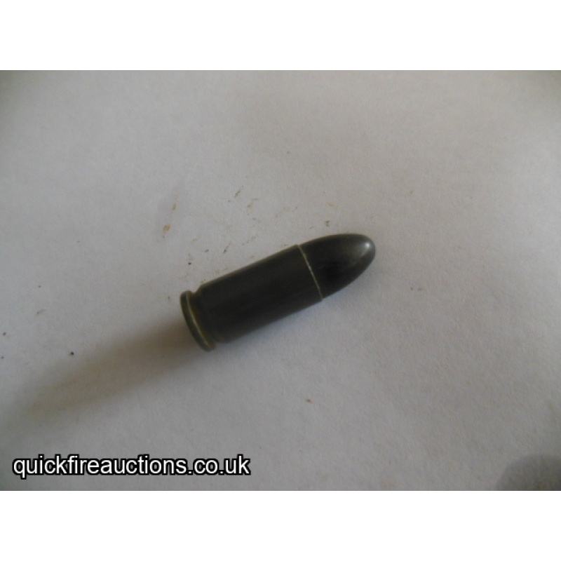 One inert 1942 German 9mm cartridge