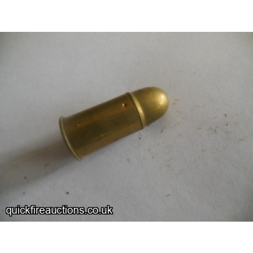 One inert 1942 Italian 10.4 ordnance revolver cartridge