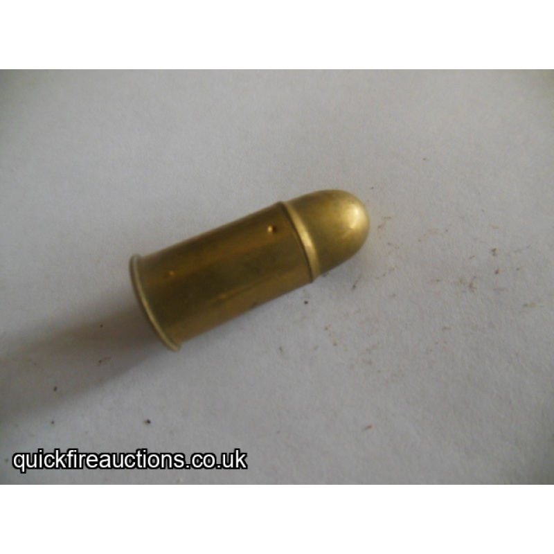 One inert 1942 Italian 10.4 ordnance revolver cartridge
