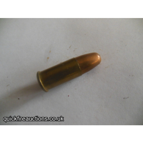One inert 1966 Radway Green 380 revolver cartridge
