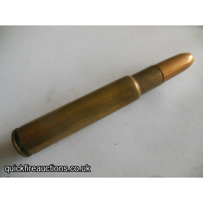 One inert Rigby 416 nitro big game cartridge