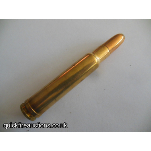 One inert Norma 416 Weatherby magnum cartridge