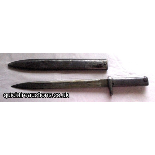 WW1 German M1916 Ersatz Bayonet and Scabbard.