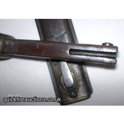 WW1 German M1916 Ersatz Bayonet and Scabbard.