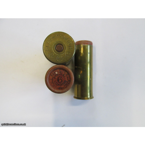 12G TC= HOLLAND & HOLLAND BRASS EJECTOR CARTRIDGE  [INERT]