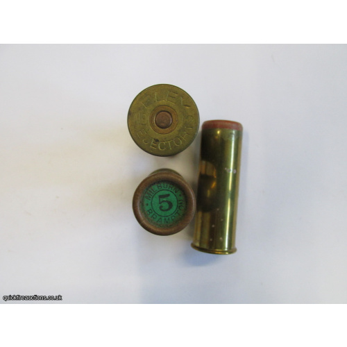 12G TC=MILBURN BRAMPTON ELEY EJECTOR BRASS CARTRIDGE  [INERT]