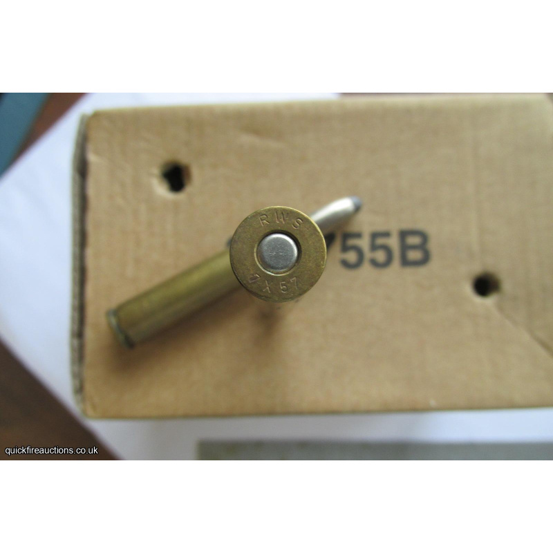 1 X RWS 7 X 57  NICKEL LEAD TIP  BULLET INERT