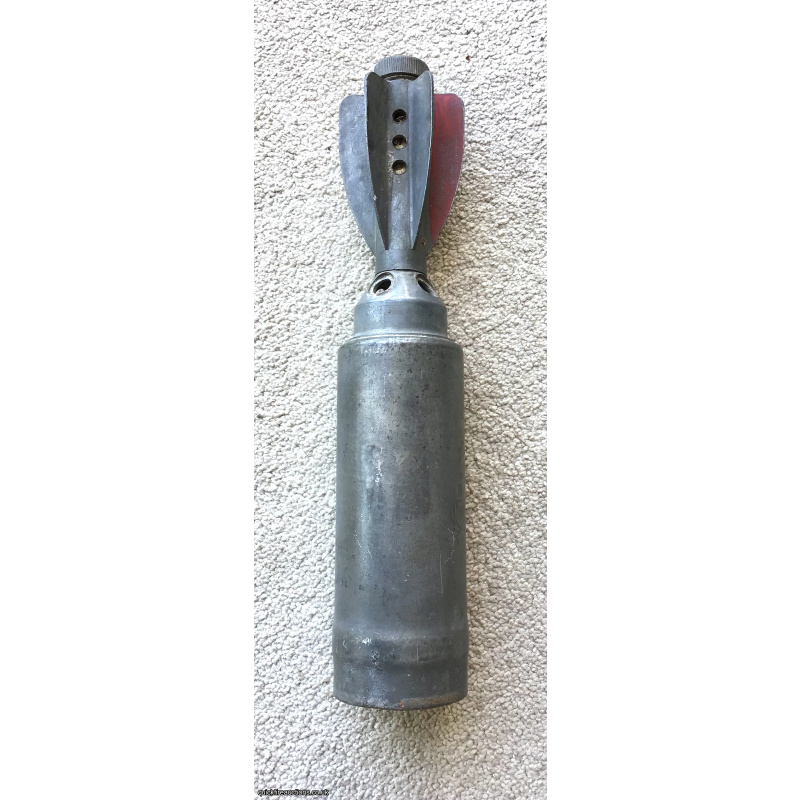 WW2 2 inch para illuminating mortar bomb 1941 tinned finish