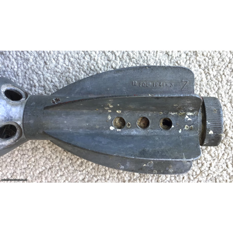 WW2 2 inch para illuminating mortar bomb 1941 tinned finish