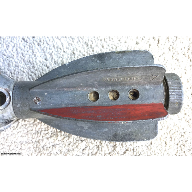 WW2 2 inch para illuminating mortar bomb 1941 tinned finish