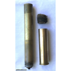 Inert WW2 French 25mm para ill. flare c/w parachute etc