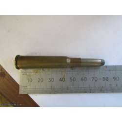 1 X DWM 7 X 57R NICKEL LEAD FLAT TIP BULLET INERT