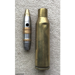 WW2 German  25mm HE for French Hotchkiss A.A gun 1942