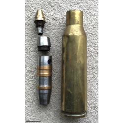 WW2 German  25mm HE for French Hotchkiss A.A gun 1942