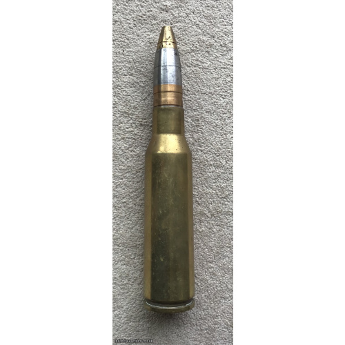 WW2 German  25mm HE for French Hotchkiss A.A gun 1942