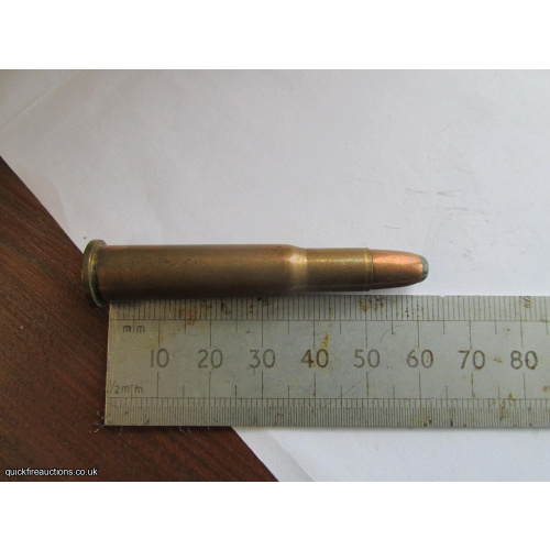 1 X KYNOCH 30-30 COPPER LEAD TIP BULLET INERT