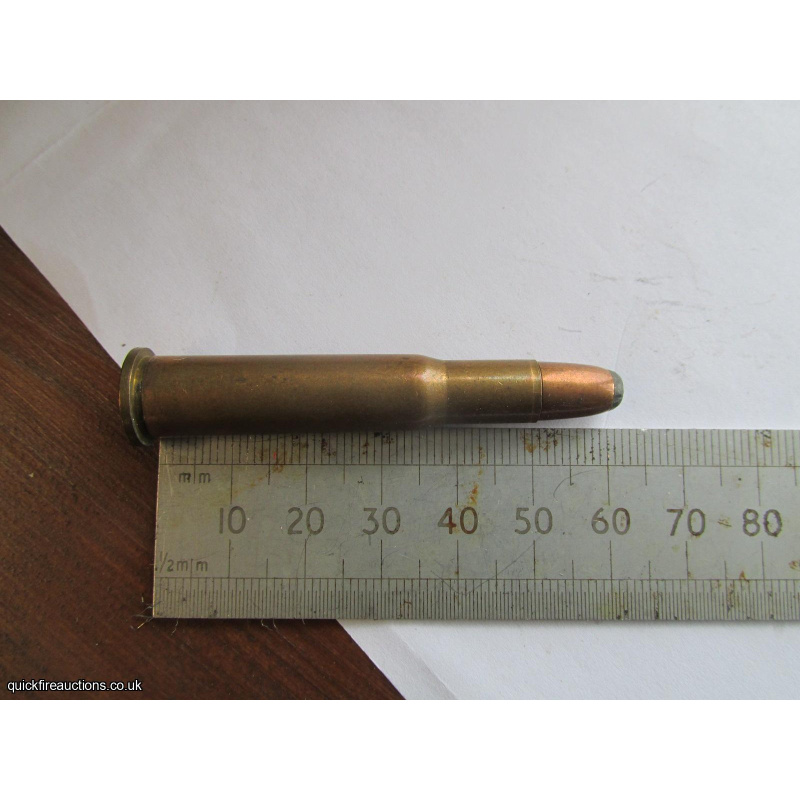 1 X KYNOCH 30-30 COPPER LEAD TIP BULLET INERT