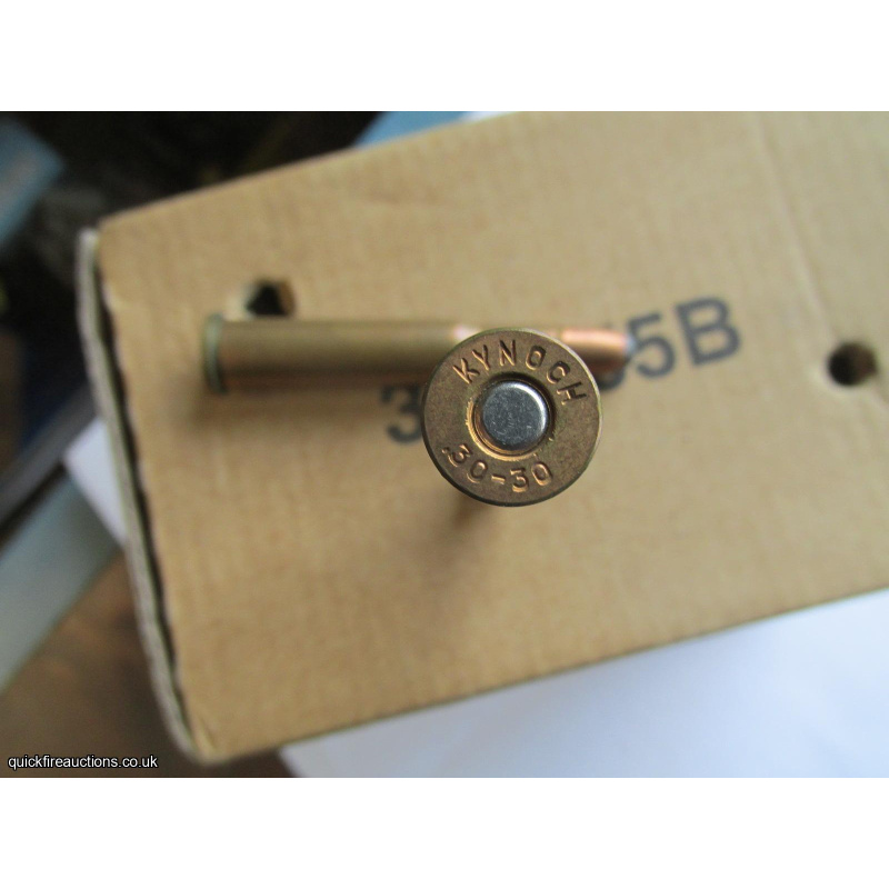 1 X KYNOCH 30-30 COPPER LEAD TIP BULLET INERT