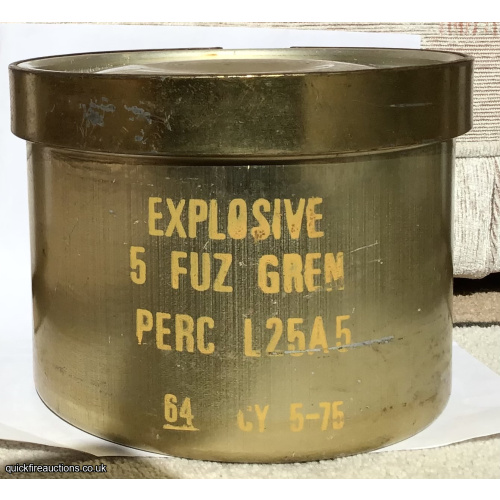 Container for 5 x L25A5 grenade fuzes 1966