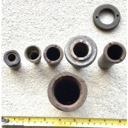 6 German gaine holders for large calibre shells
