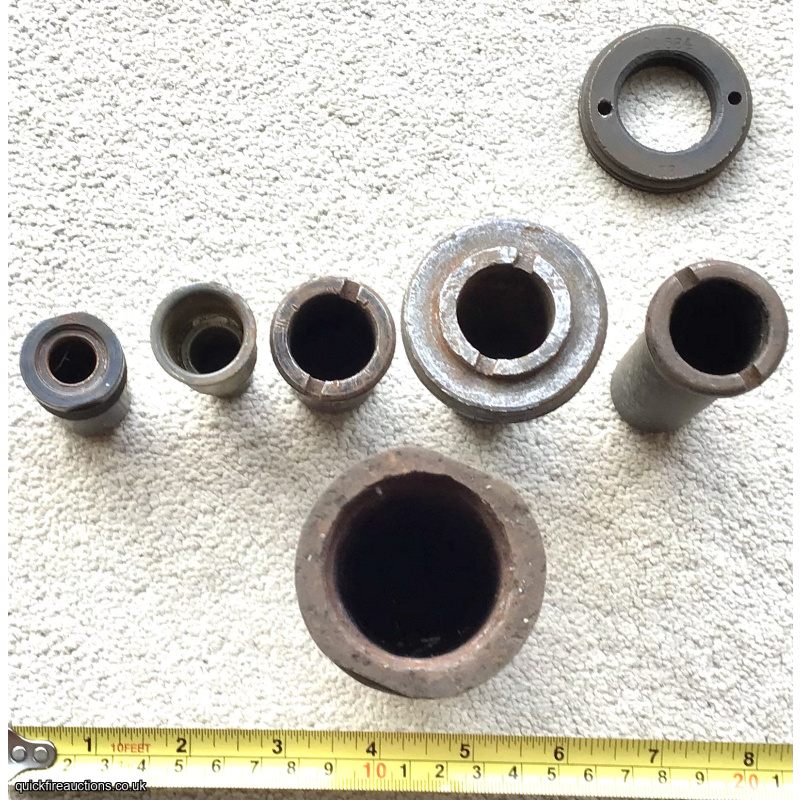 6 German gaine holders for large calibre shells