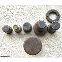 6 German gaine holders for large calibre shells