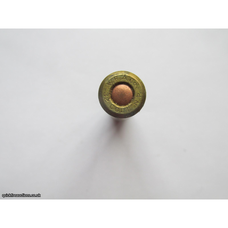 1 X W.R.A.Co 32 COLT N.P. LEAD FLAT NOSE BULLET INERT
