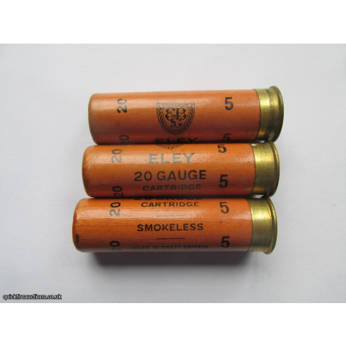 20G ELEY 20 GAUGE SMOKELESS CARTRIDGE  [INERT]