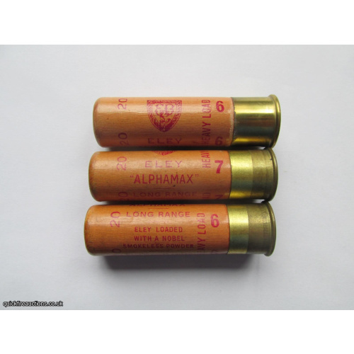 20G ELEY ALPHAMAX NOBEL SMOKELESS RED PRINT CARTRIDGE  [INERT]