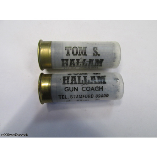 12G TOM S HALLAM GUN COACH CARTRIDGE [INERT]