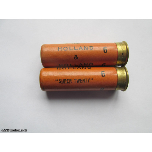 20G HOLLAND & HOLLAND SUPER TWENTY FAWN CARTRIDGE  [INERT]