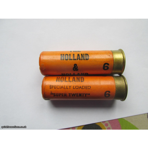 20G HOLLAND & HOLLAND SUPER TWENTY YELLOW CARTRIDGE  [INERT]