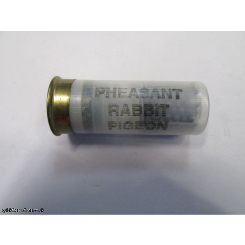 12G PHEASANT RABBIT PIGEON CARTRIDGE [INERT]