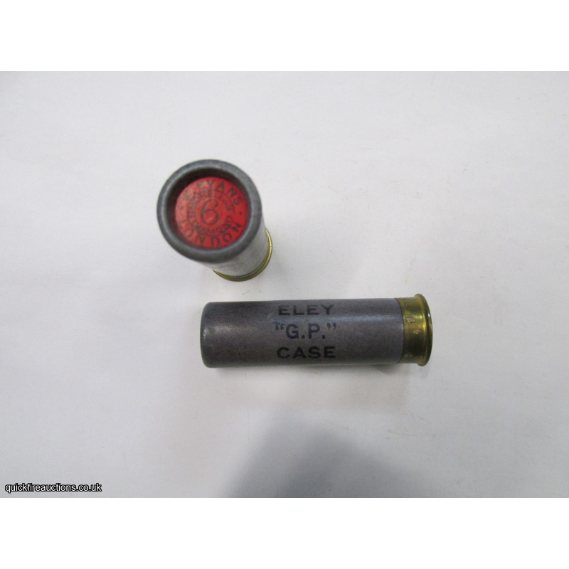 16G R.T.0. TC= W. EVANS LONDON ELEY G.P. CASE CARTRIDGE  [INERT]