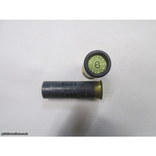 16G R.T.0. TC= TURNER SHEFFIELD ELEY G.P. CASE CARTRIDGE  [INERT]